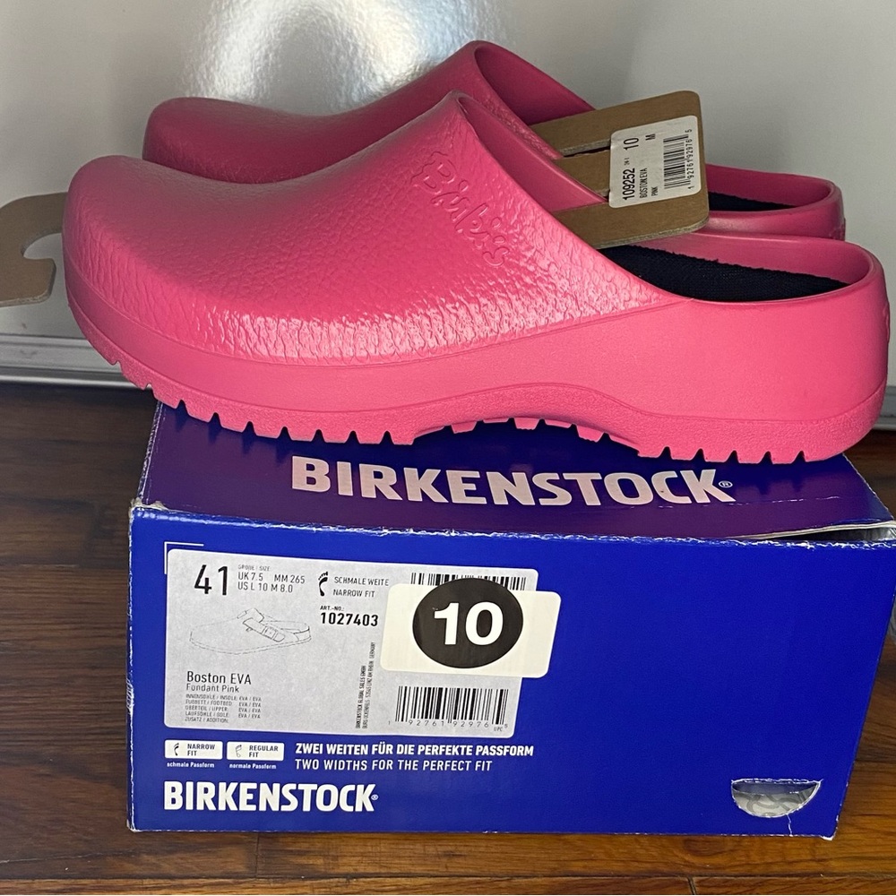 Birkenstock Boston Eva Pink Women Size 10 Brand New In Box